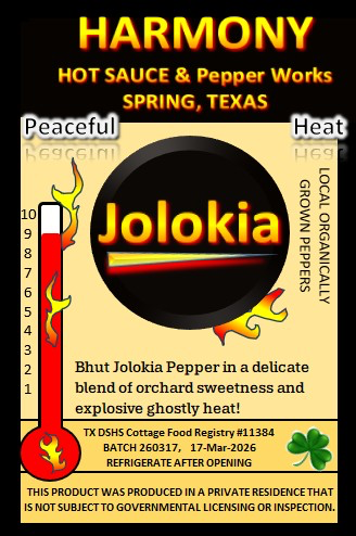 Jolokia — printed label (batch 260317)